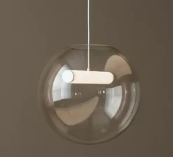 Suspension, Reveal Large, transparent, LED, dim, 3000K, 900 lm, Ø45cm - Northern