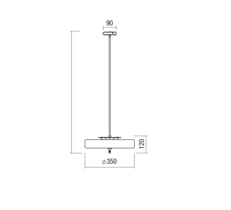 Suspension, Revolve, bleu, LED, Ø35cm, H40cm - Bert Frank