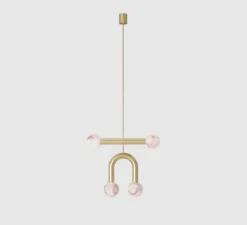 Suspension, Rigoberta duo super curved, or, L49,5cm, H22cm - Robin