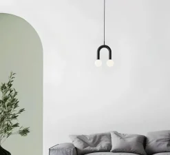 Suspension, Rigoberta Super Curved, noir mat, L26cm, H30cm - Robin