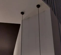 Suspension, Ring S1, noir, Ø25cm, H12cm - B.lux