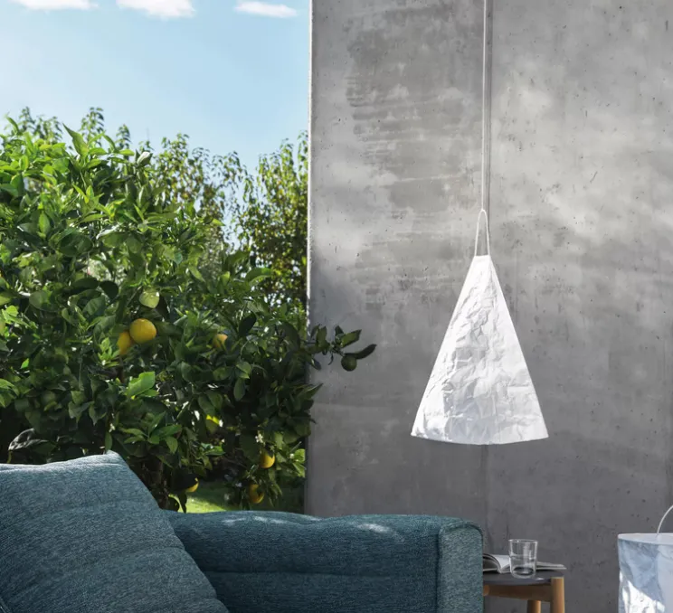 Suspension, Ripple 193, blanc, IP67, LED, Ø39cm, H61cm - Gervasoni