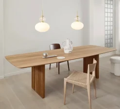 Suspension, Rizzatto 32, laiton satiné, opal, Ø30cm, H45cm - Nuura