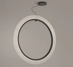 Suspension, Roda S/150/V, blanc, LED, dim, 2700K, 2910 lm, L150cm, H150cm - Bover