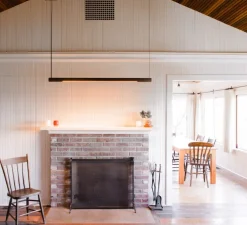 Suspension, Roest, 150h, marron, LED, 2700K, 3120lm, L150cm, H6cm - Graypants