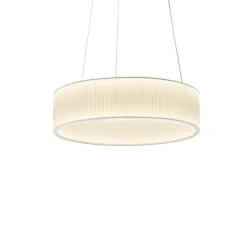 Suspension, Ronde 60, blanc, LED, dim, 2700K, 4800 lm, Ø60cm, H16cm - Dix heures dix