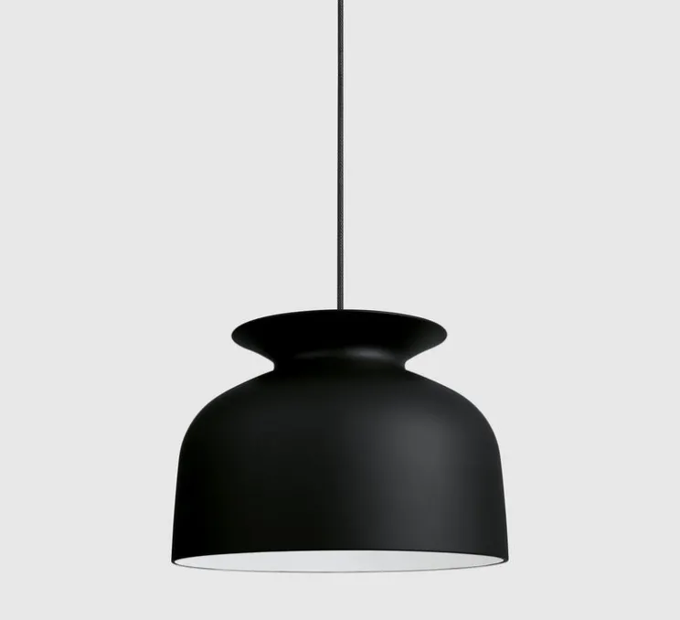 Suspension, Ronde 40, noir charbon, Ø40cm, H28cm - Gubi