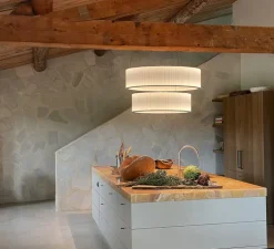 Suspension, Ronde X2, blanc, LED, dim, 2700K, 2858 lm, Ø80cm, H43,5cm - Dix heures dix