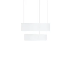 Suspension, Ronde X2, blanc, LED, dim, 2700K, 2858 lm, Ø80cm, H43,5cm - Dix heures dix