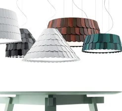 Suspension, Roofer F12 Low, VERT, Ø79cm, H32cm - Fabbian