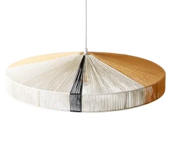 Suspension, Rope, rayures noires, Ø70cm, H15cm - HK Living