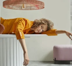 Suspension, Rope, terracotta, Ø70cm, H15cm - HK Living