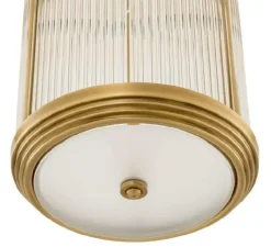 Suspension, Rousseau L, laiton antique, Ø27,5cm, H49cm - Eichholtz