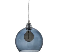 Suspension, ROWAN 22, Bleu profond, Ø22cm, H22cm - Ebb and flow