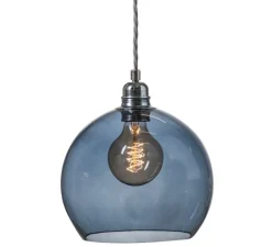 Suspension, ROWAN 22, Bleu profond, Ø22cm, H22cm - Ebb and flow