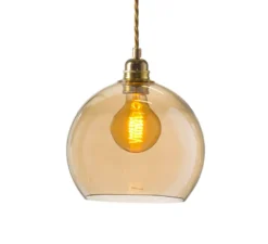 Suspension, ROWAN 22, Or fumé, Ø22cm, H22cm - Ebb and flow