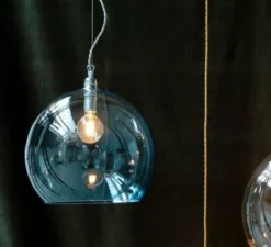Suspension, Rowan, bleu profond, Ø39cm - Ebb and Flow