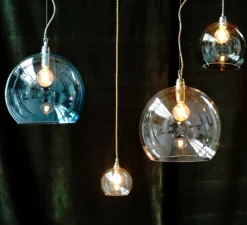 Suspension, Rowan, bleu profond, Ø39cm - Ebb and Flow