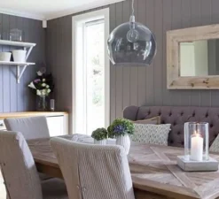 Suspension, Rowan, gris fumée, Ø28cm - Ebb and Flow