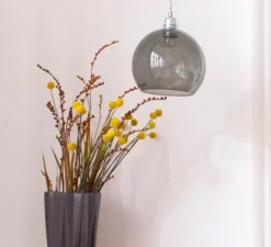 Suspension, Rowan, gris fumée, Ø28cm - Ebb and Flow