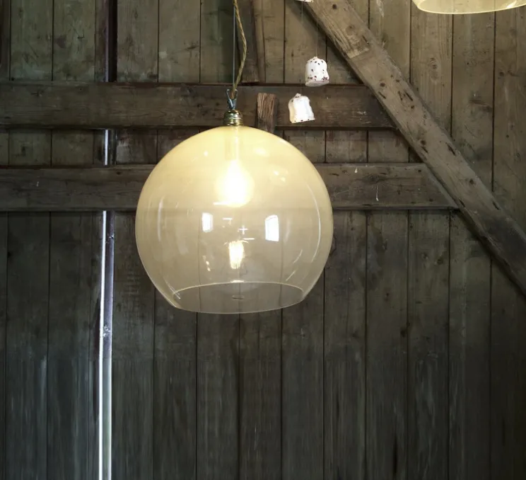 Suspension, Rowan, jaune albâtre, Ø22cm, H22cm - EBB AND FLOW