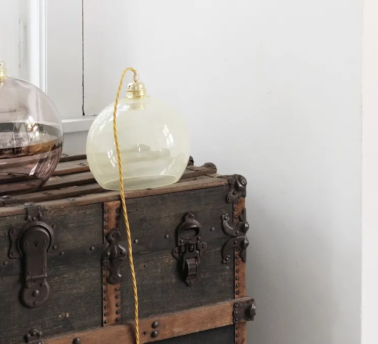 Suspension, Rowan, jaune albâtre, Ø22cm, H22cm - EBB AND FLOW