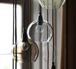 Suspension, Rowan, transparent, argenté, Ø15,5cm - Ebb and Flow