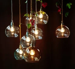 Suspension, Rowan, transparent, argenté, Ø15,5cm - Ebb and Flow