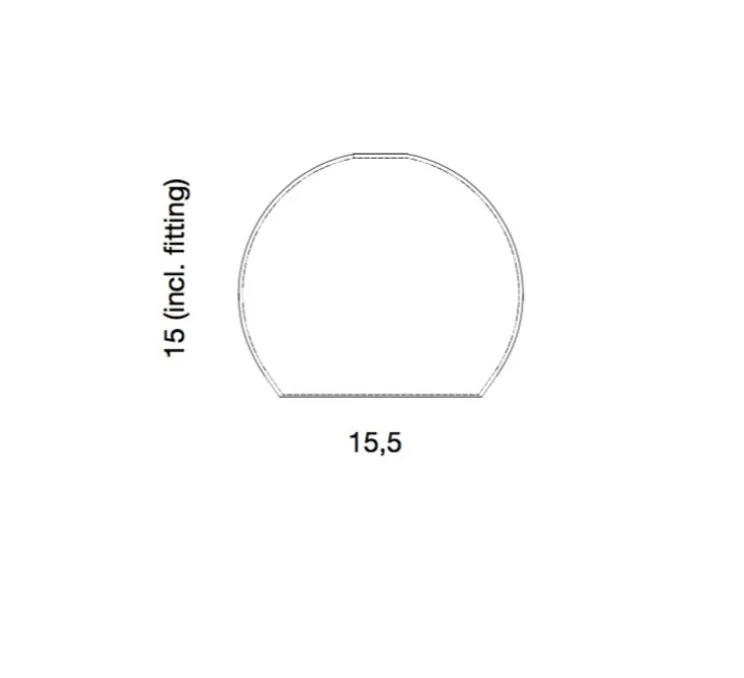 Suspension, Rowan, transparent, argenté, Ø15,5cm - Ebb and Flow