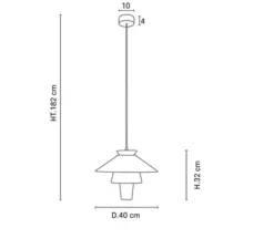 Suspension, Ruche S, Marshmallow, Ø40cm, H32cm - Market Set