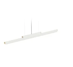 Suspension, Rudi, blanc, LED, dim, 3000K, 5400 lm, L120cm, H8,5cm - Robin