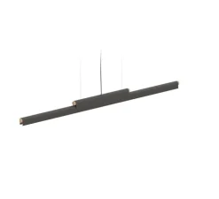 Suspension, Rudi, noir mat, LED, 3000K, 5400 lm, L120cm, H8,5cm - Robin