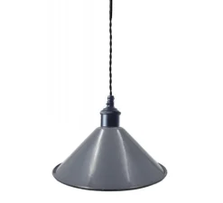 Suspension, Saidia, gris obscur, métal noir, Ø26,5cm, H15cm - Nexel