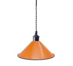 Suspension, Saidia, orange, métal noir, Ø26,5cm, H15cm - Nexel