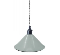 Suspension, Saidia, vert d'eau, métal noir, Ø26,5cm, H15cm - Nexel