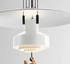 Suspension, Saliscendi , blanc, Ø63cm, H120cm - Stilnovo