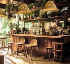 Suspension, Samira, rafia, Ø50cm, H28cm - ACB