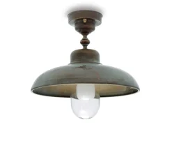 Suspension, Samoa 1333, cuivre, IP44, Ø32cm, H32cm - Moretti Luce