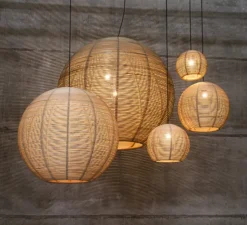 Suspension, Sangha 50, blanc, Ø50cm, H39cm - Dark