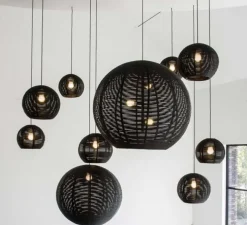 Suspension, Sangha 40, blanc, Ø40cm, H31cm - Dark