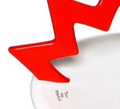 Suspension, Santa Fe, blanc, rouge, Ø32cm, H15cm - Memphis Milano