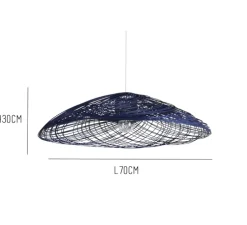 Suspension, Satelise M, bleu, Ø70cm, h30cm- Forestier