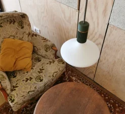 Suspension, Sati Sophie Bronze, vert, Ø4,7cm, H9,5cm - Alucyne