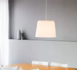 Suspension, Savoy, blanc, LED, Ø42cm, H31,1cm - Faro