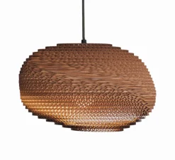 Suspension, Scraplights, Alki, marron, Ø32cm, H19cm - Graypants