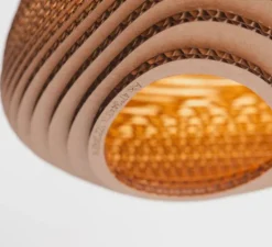 Suspension, Scraplights, Alki, marron, Ø32cm, H19cm - Graypants