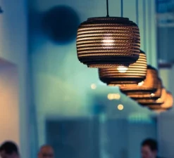 Suspension, Scraplights, Ausi 12, marron, Ø28cm, H20cm - Graypants