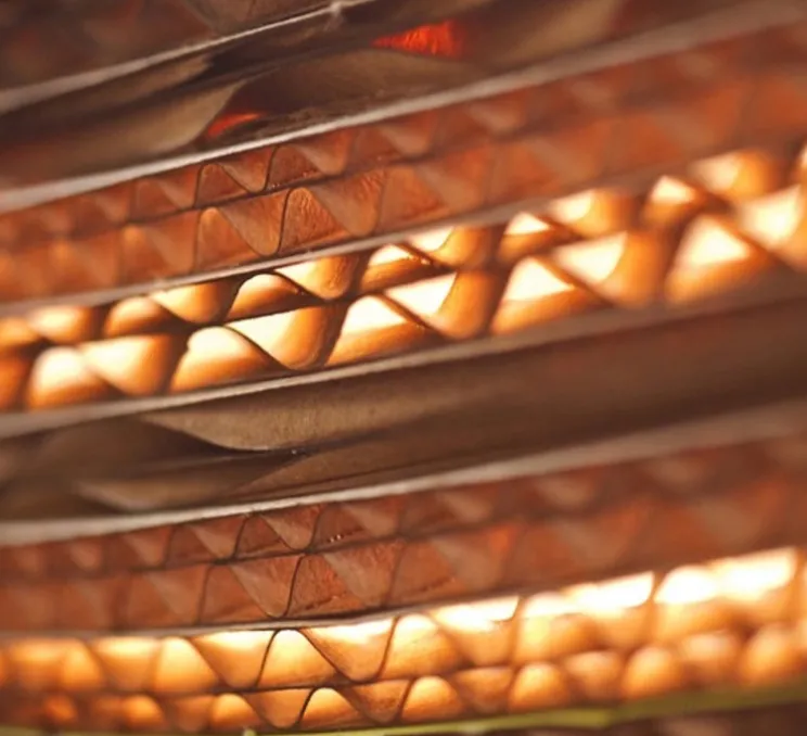 Suspension, Scraplights, Ausi 14, marron, Ø39cm, H36cm - Graypants