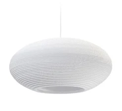 Suspension, Scraplights, Disc 24, blanc, Ø61cm, H26cm - Graypants