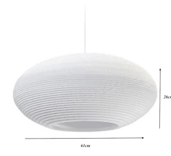 Suspension, Scraplights, Disc 24, blanc, Ø61cm, H26cm - Graypants